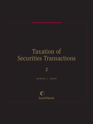cover image of Taxation of Securities Transactions